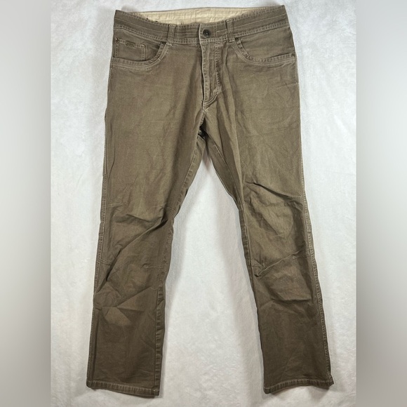 Kuhl Men's 36W 30L Kanvas Jeans Outdoors Tactical Hiking Khaki Pants - Picture 1 of 9